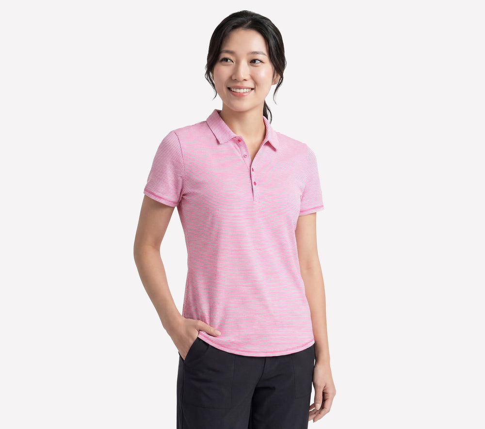 Skechers online | Short Sleeve On The Green Striped Polo