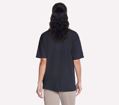 Skechers outlet | Script Diamond Studded Short Sleeve Tee