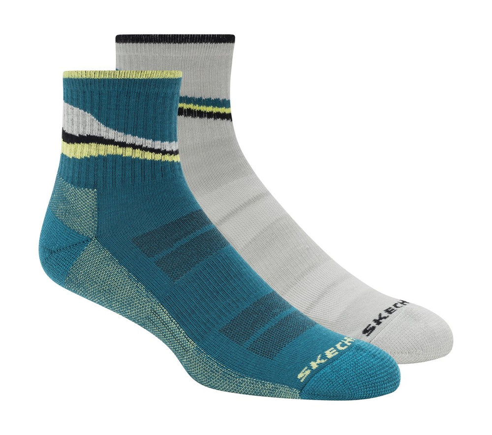 Skechers near me | 2 Pack Men's Quarter Trail Socks