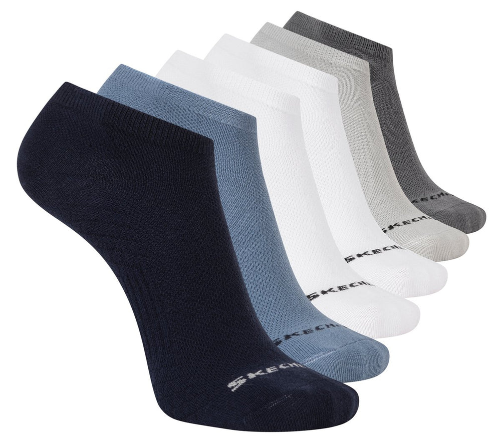 Skechers USA | 6 Pack Men's Low Cut Texture Knit Socks