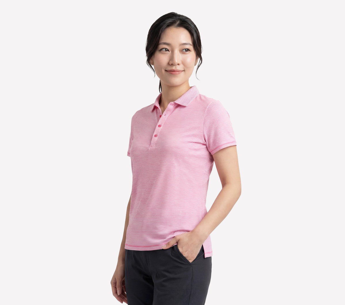 Skechers online | Short Sleeve On The Green Striped Polo