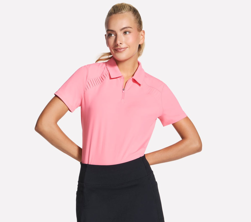 Skechers USA | GO GOLF Short Sleeve Birdie Zip Front Polo