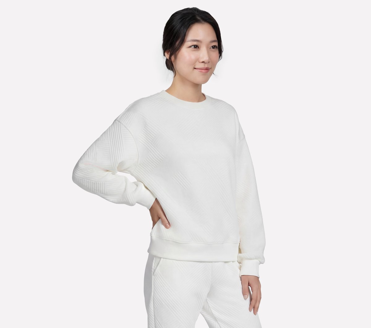 Skechers on sale | Downtown Cozy Fit Long Sleeve Crew