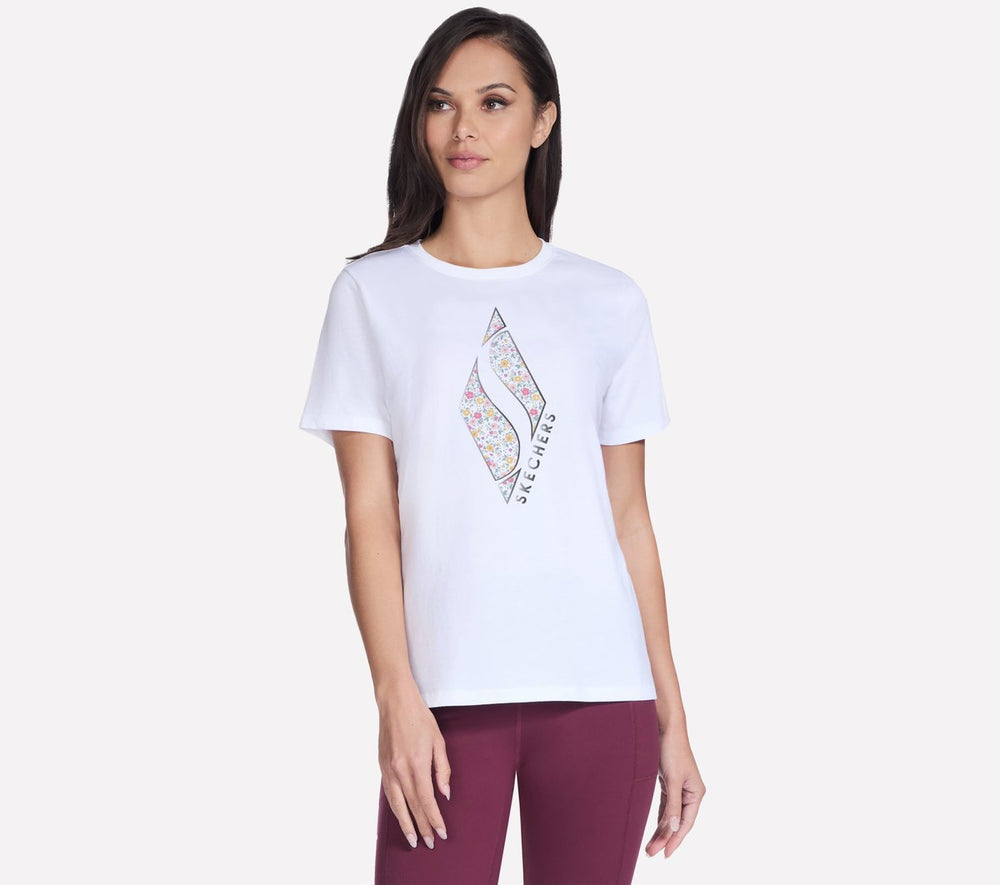 Skechers USA | Floral Diamond Short Sleeve Tee