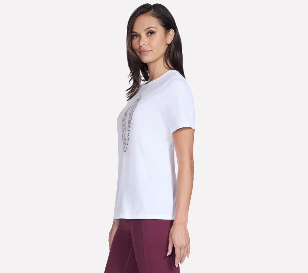 Skechers USA | Floral Diamond Short Sleeve Tee