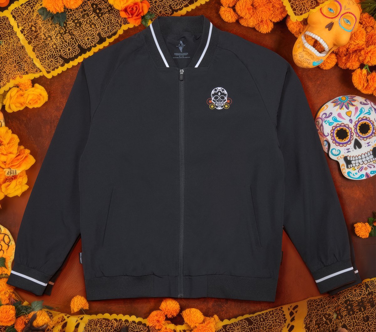Skechers discount | Dia de Muertos Bomber Jacket