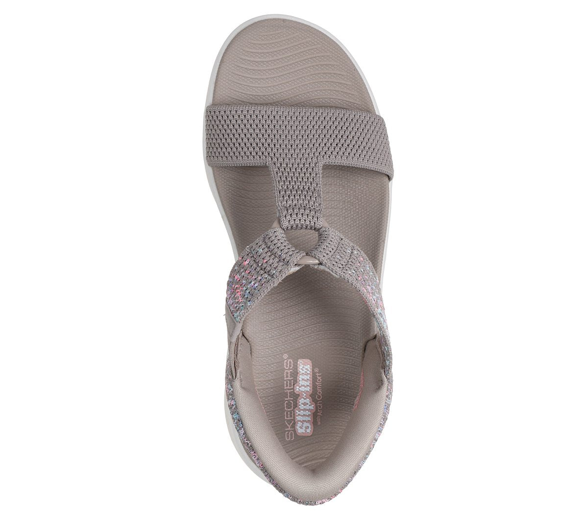 Skechers discount | Slip-ins: GO WALK Massage Fit Sandal - Confetti Sky