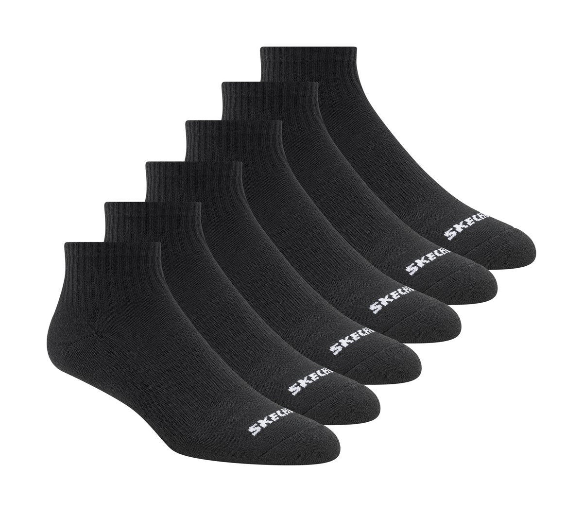 Skechers on sale | 6 Pack Core Quarter Medium Socks