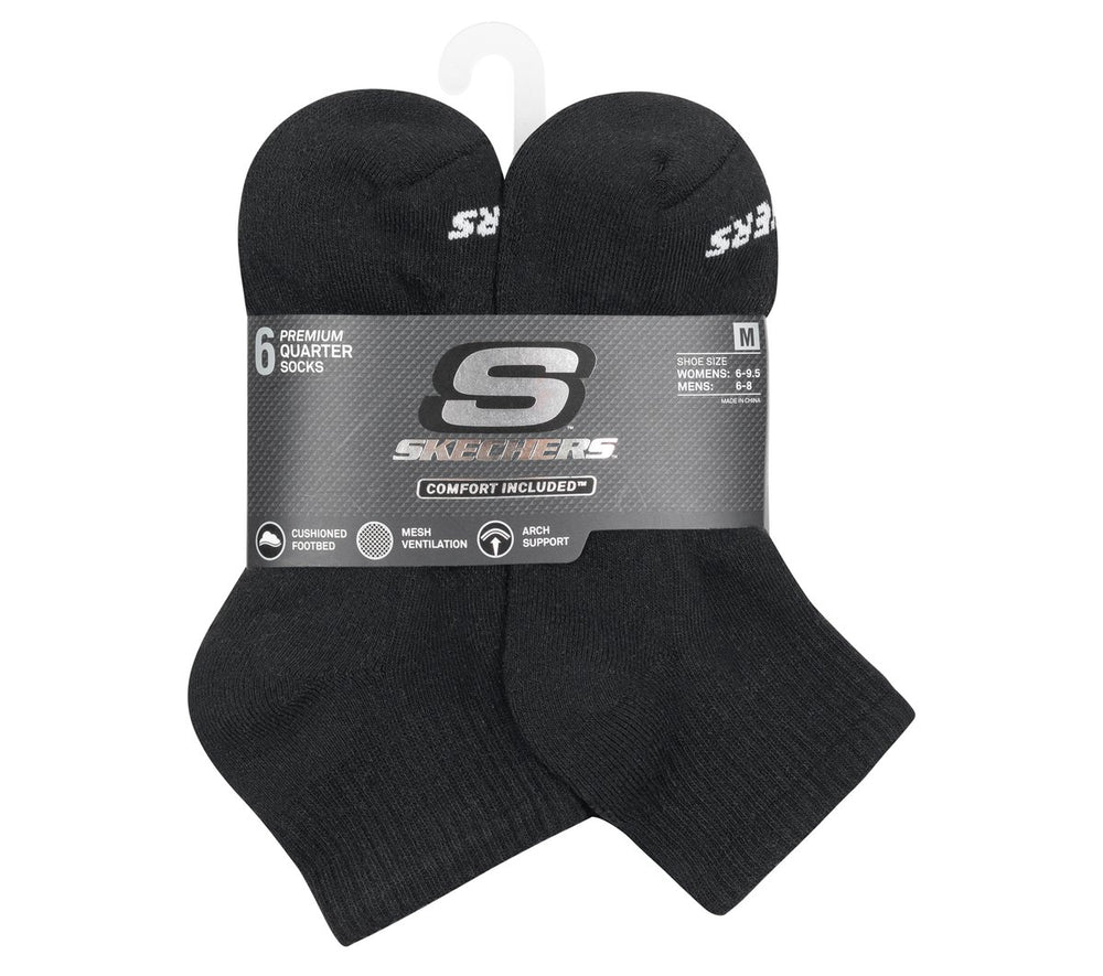 Skechers on sale | 6 Pack Core Quarter Medium Socks