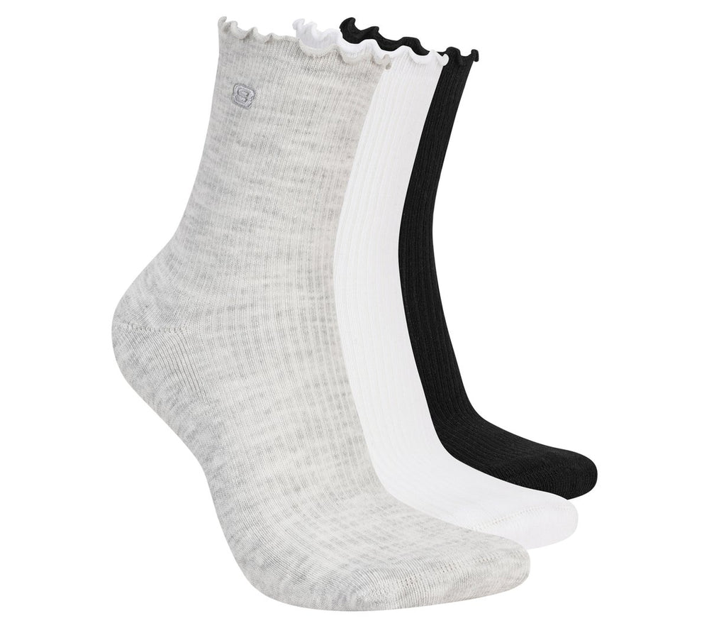 Skechers online | 3 Pack Women's Ankle Lettuce Socks