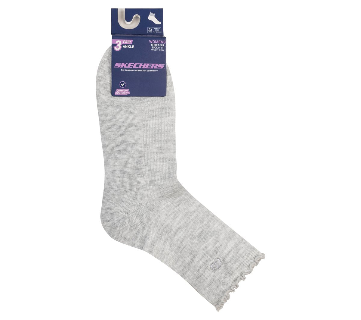 Skechers online | 3 Pack Women's Ankle Lettuce Socks