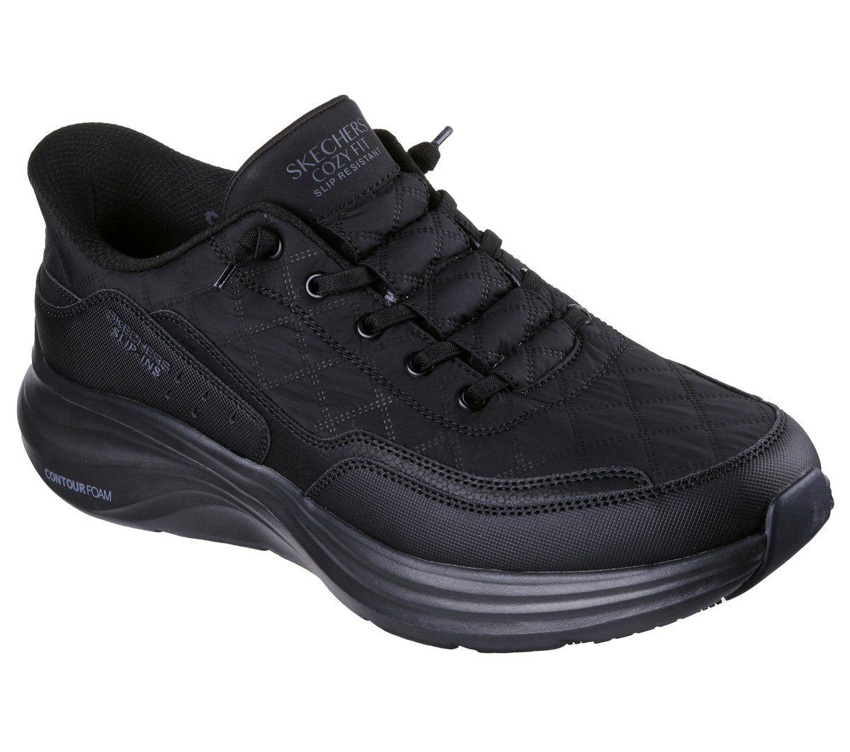 Skechers discount | Slip-ins Work Slip-Resistant: Contour Foam - Cozy Fit