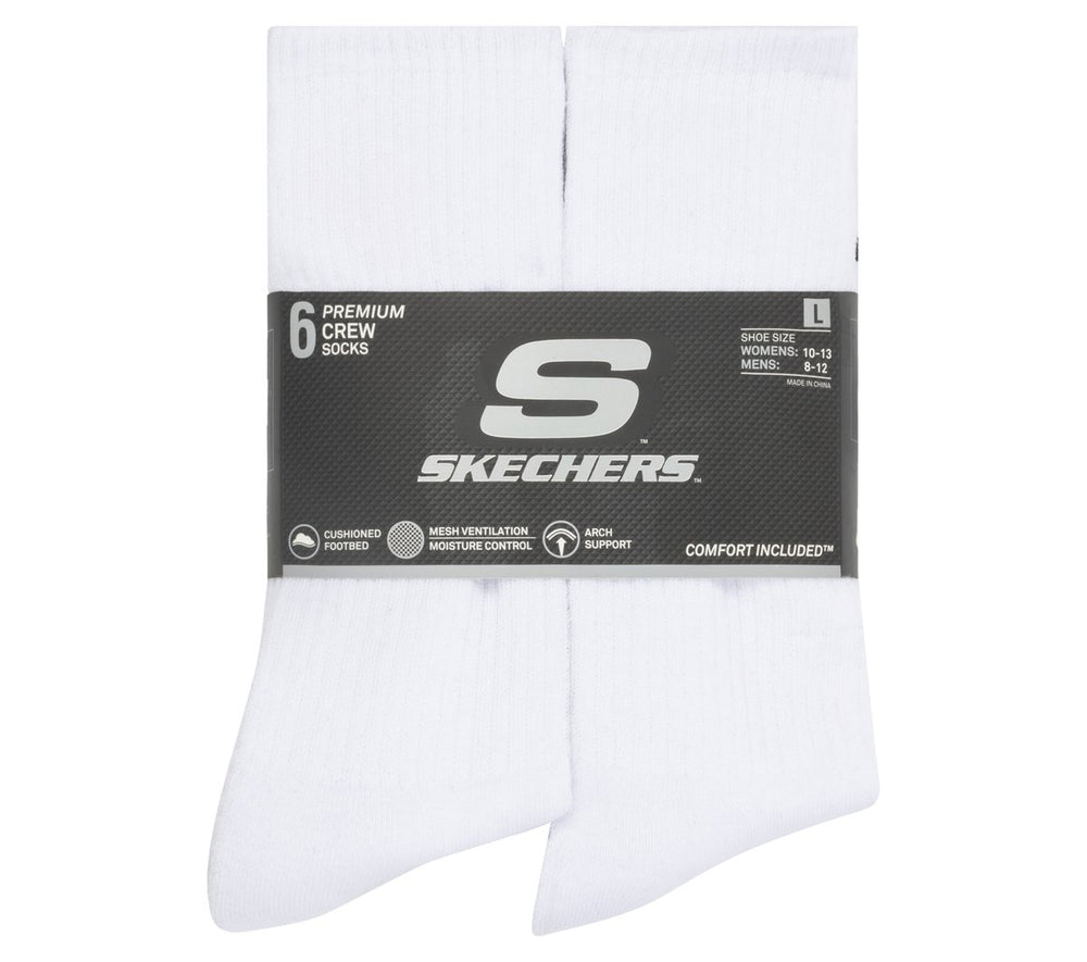 Skechers sale | 6 Pack Large Core Crew Socks