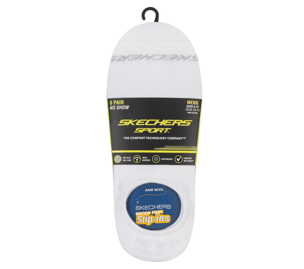 Skechers on sale | 6 Pack Men's Sneaker Liner Socks