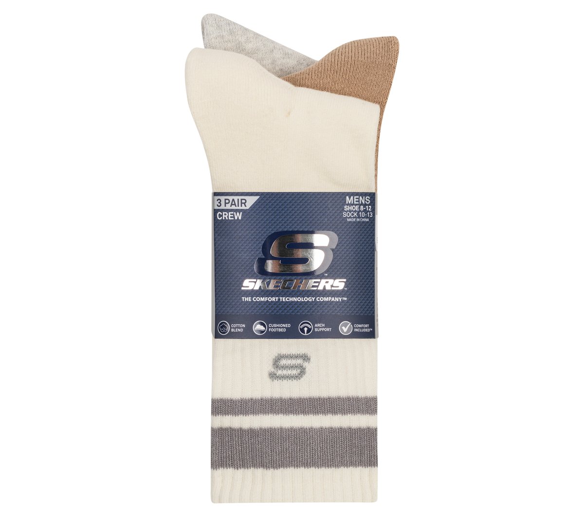 Skechers online | 3 Pack Men's Lifestyle Crew Socks