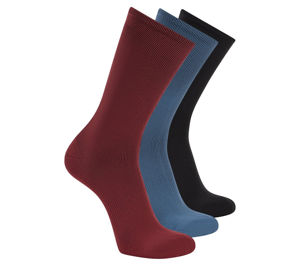 Skechers US | 3 Pack Men's Reflective Performance Half Terry Crew Socks