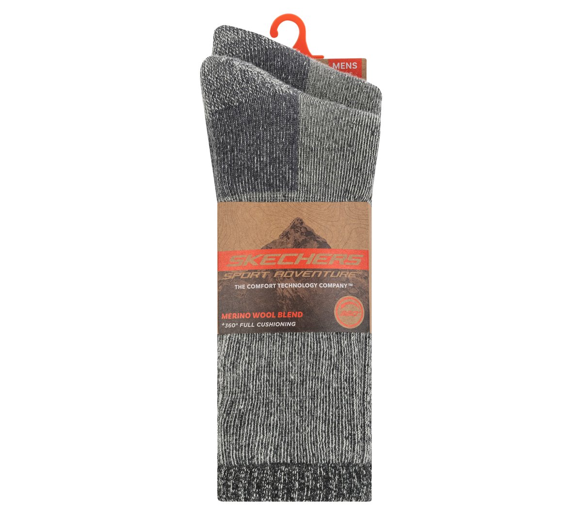 Skechers outlet | 2 Pack Men's Crew Wool Socks