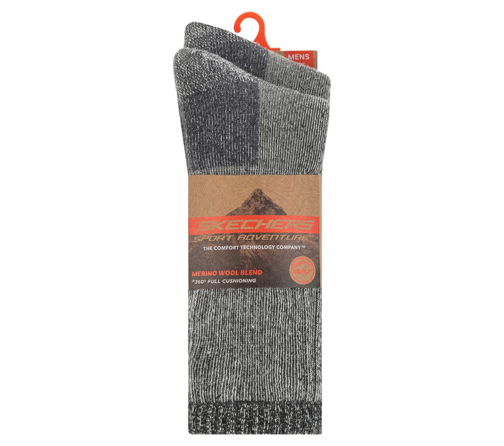 Skechers outlet | 2 Pack Men's Crew Wool Socks