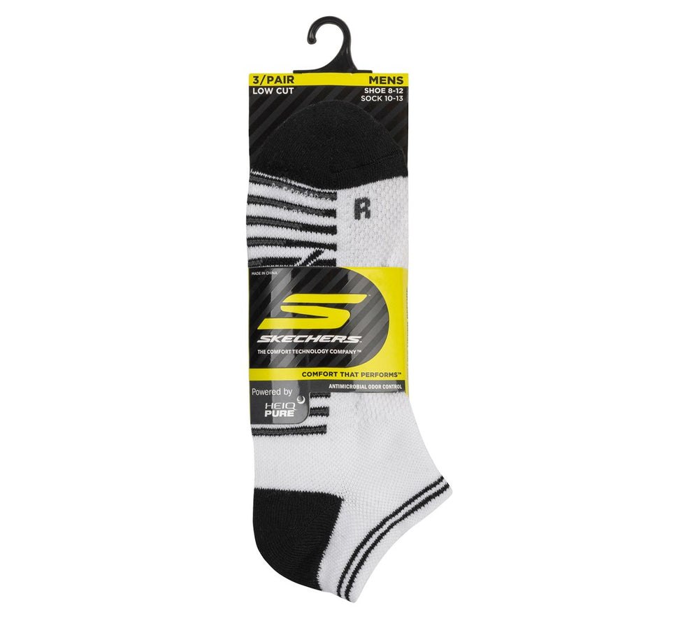 Skechers USA | 3 Pack Men's Performance Low Cut Running Socks