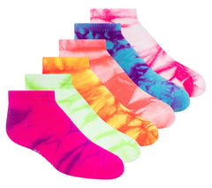 Skechers online | 6 Pack Girls' Tie Dye Fashion Socks