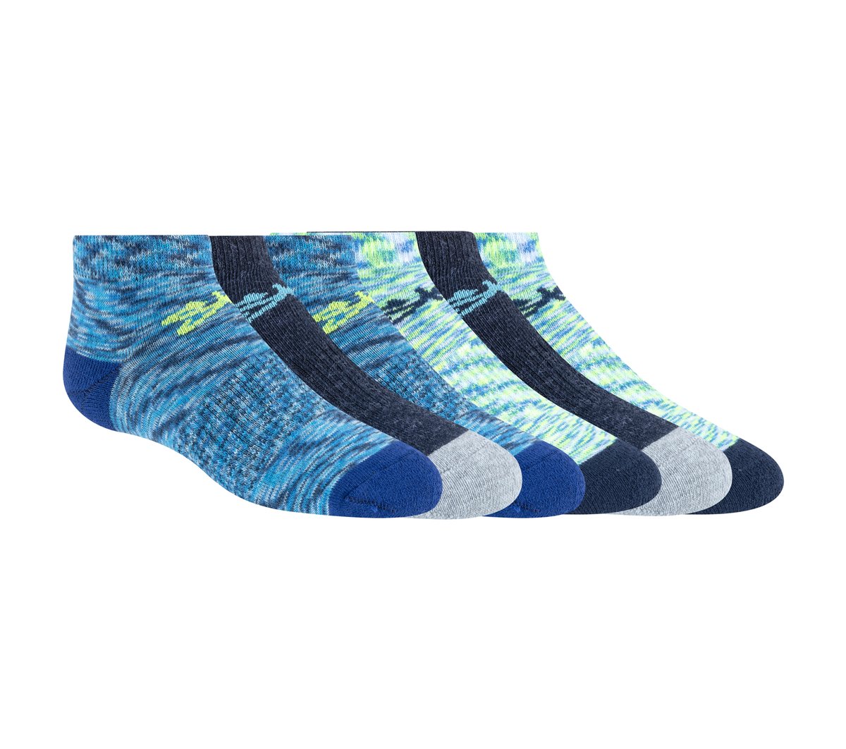 Skechers on sale | 6 Pack Space Dye Low Cut Socks