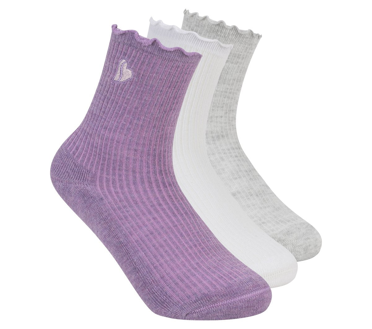 Skechers discount | 3 Pack Kids Ankle Lettuce Socks