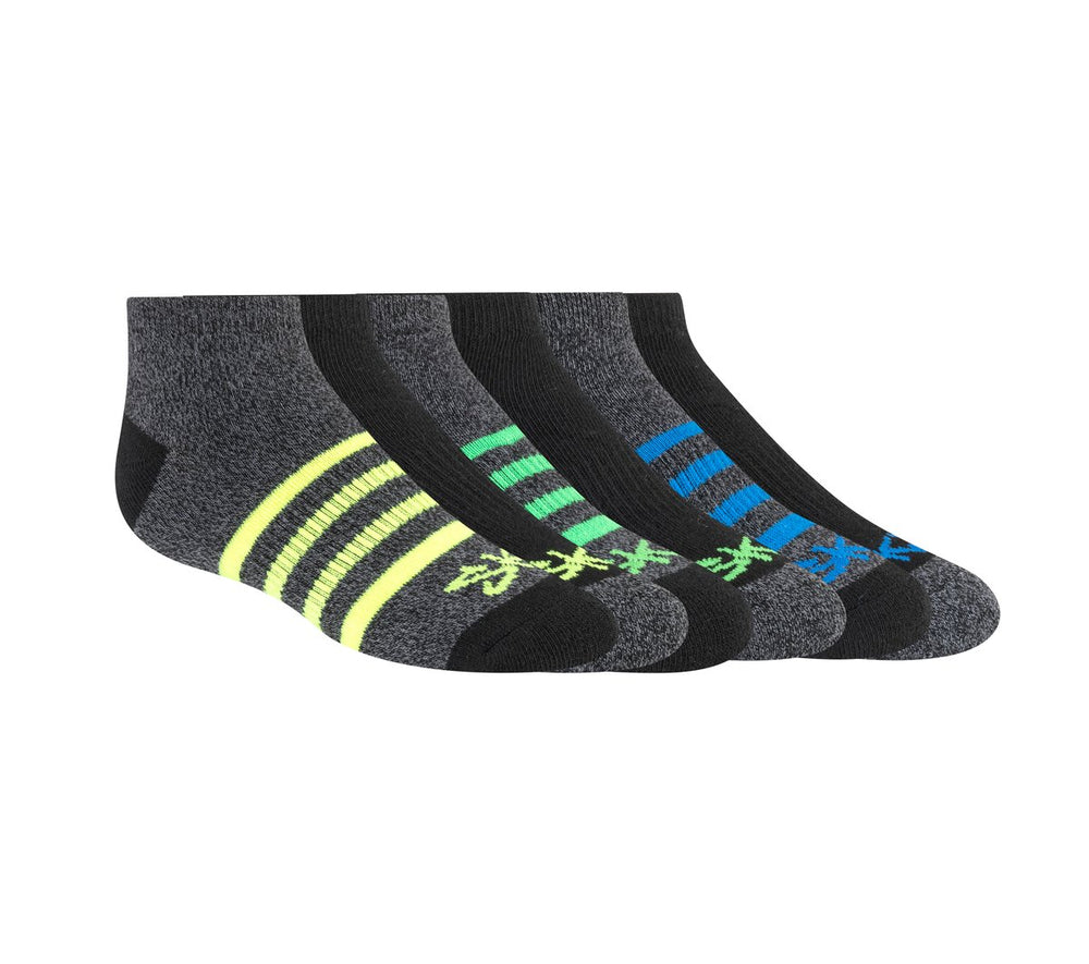 Skechers online | 6 Pack Low Cut Marled Stripe Socks