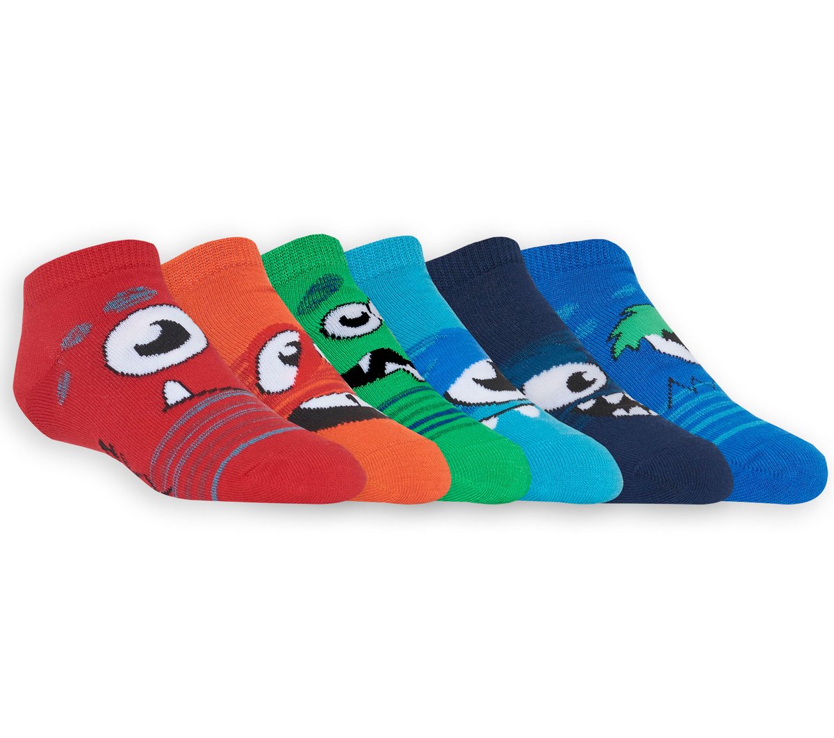 Skechers on sale | 6 Pack Low Cut Monster Socks