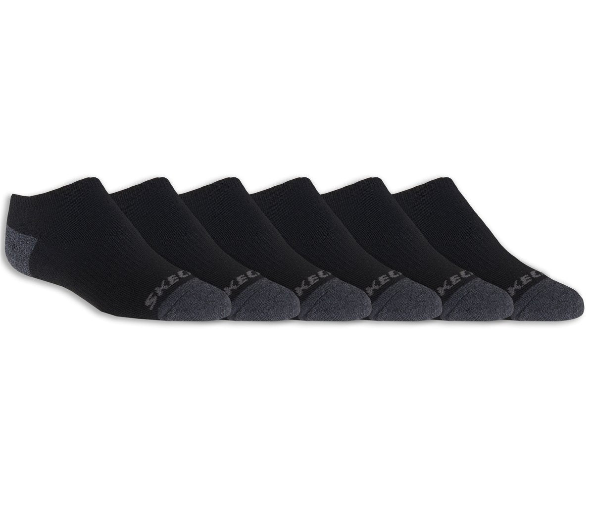 Skechers outlet | 6 Pack Boys' No Show Socks